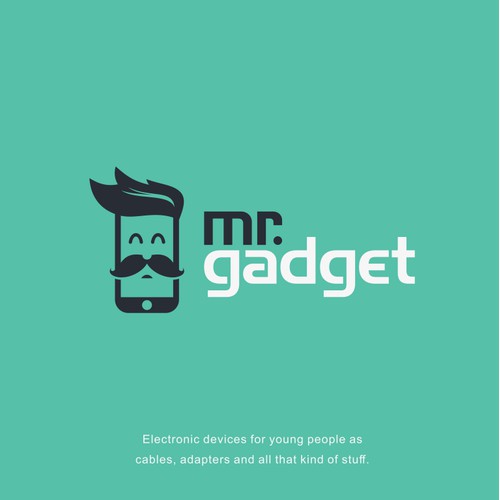 Design a hipster logo for electronic accesories for Mr. Gadget