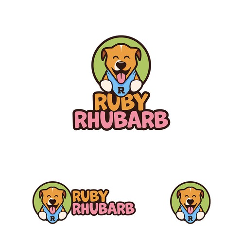 Ruby Rhubarb Logo Concept