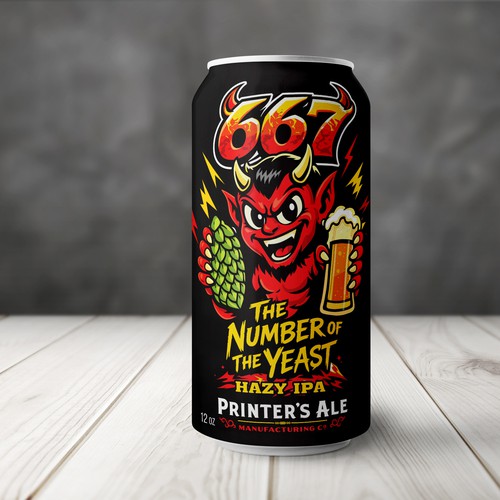 667 Hazy IPA Can Packaging