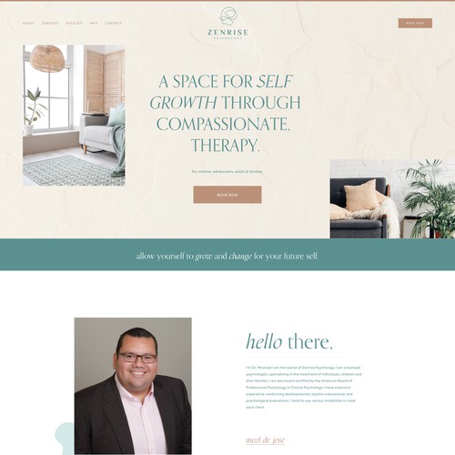 Website Design for Psychologist, Mental Health Practice