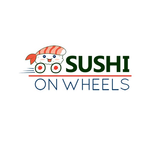 logo concept for sushi takeaway