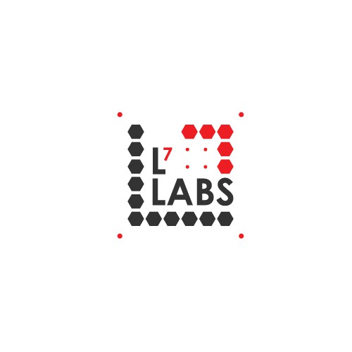 Tech Block Hex Dot Logo