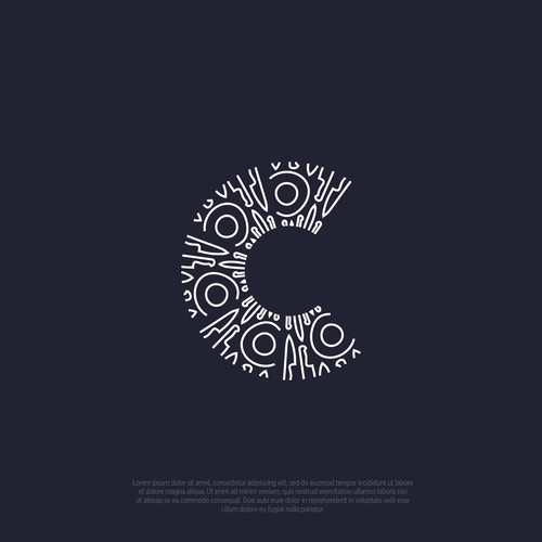 Logo concept for 'C' for a Chef, food content creator and garnishing, 