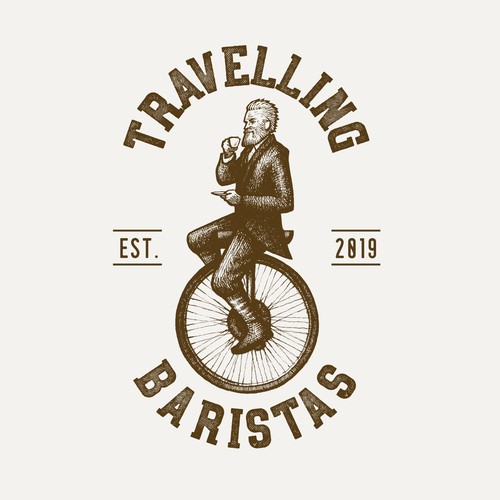 Travelling Baristas Logo Design