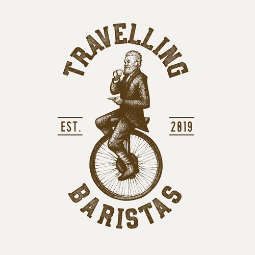 Travelling Baristas Logo Design