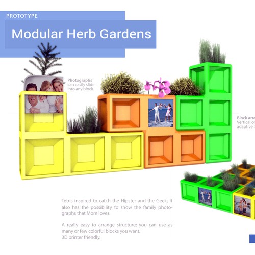 modern modular herb garden