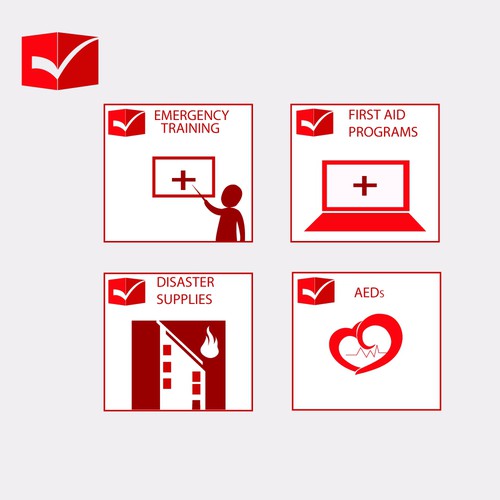 Create an Emergency Preparedness Checkmark & icons