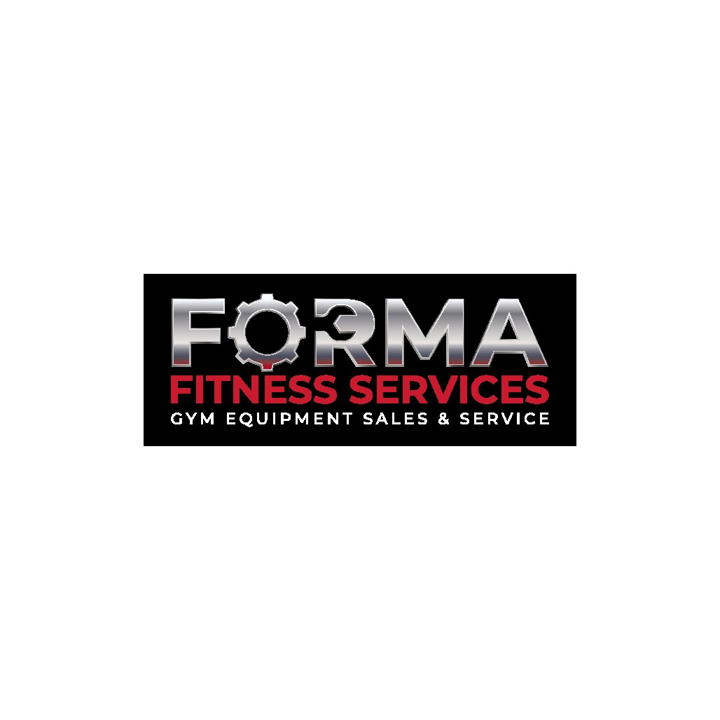 Design a clean and modern logo for a fitness equipment sales and service company.