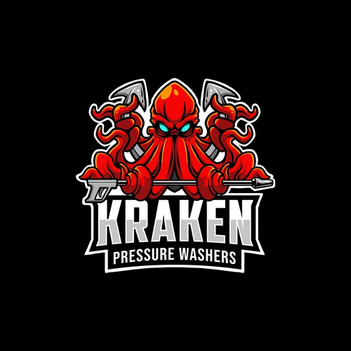Kraken Pressure Washers Logo