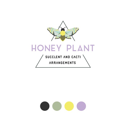  Plant and Honey Shop Logo Design