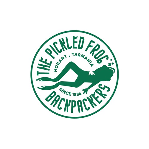 Logo for The Pickled Frog Backpackers , Hobart , Tasmania