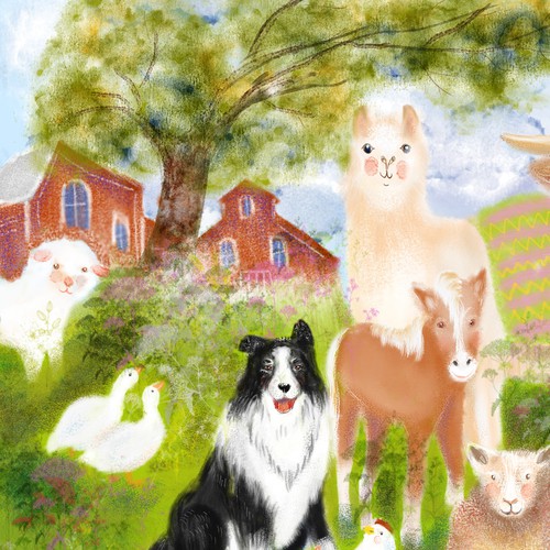 Painting for Farmyard Jigsaw Puzzle