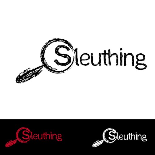 Logo for Sleuthing: a mystery party web site