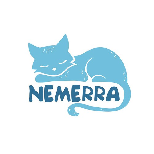 logo concept for a cat retail store providing cat toys