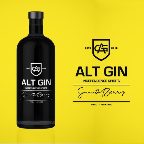 Gin bottle design