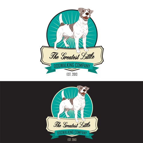 Create the greatest logo for "The Greatest Little Dogwalking Company"