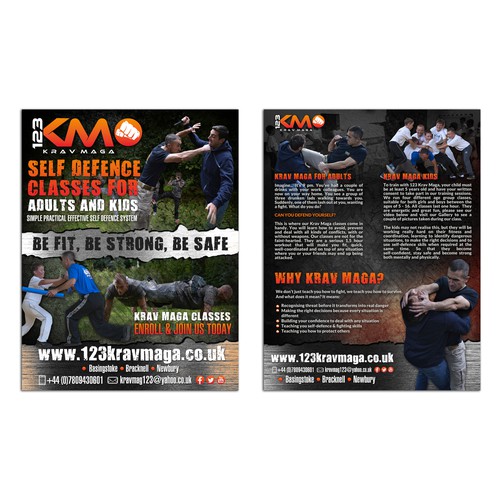 123Krav Maga needs a new postcard, flyer or print