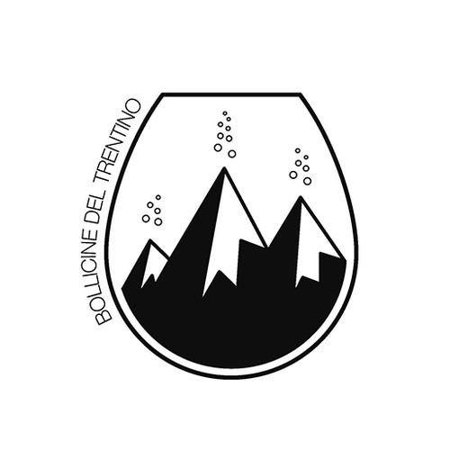 logo for wine shop specializing in sparkling wine from mountain