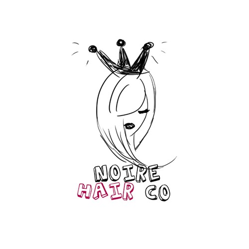Youthful and stylish design for Noire Hair Co