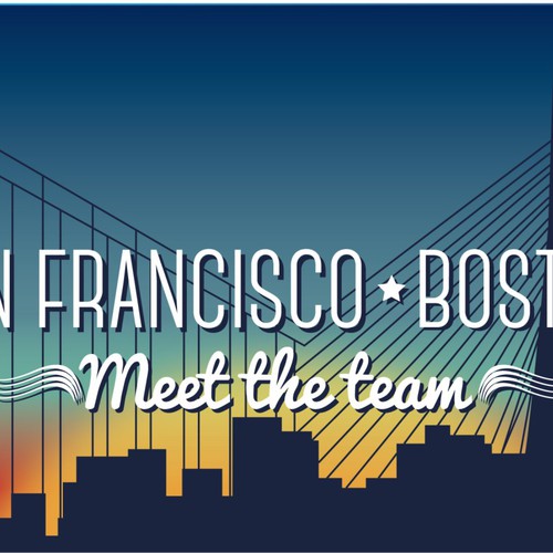 Split skyline image: Boston and San Francisco