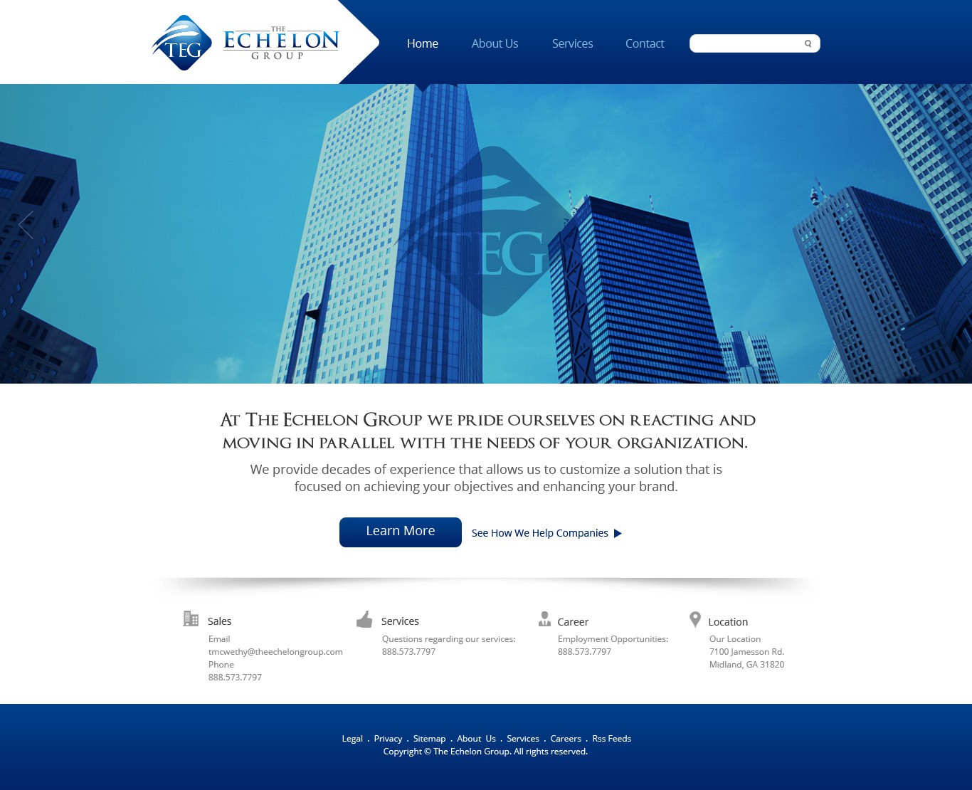 New website design wanted for The Echelon Group      