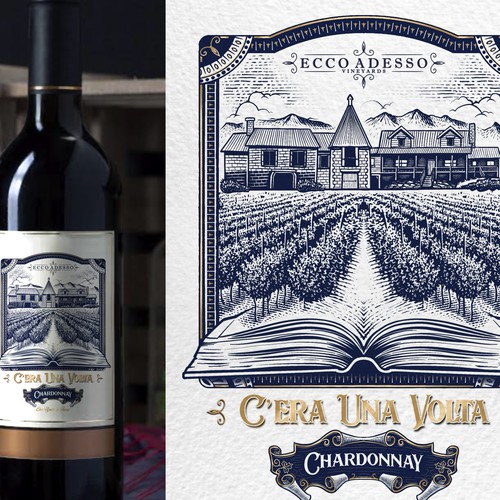 Wine label design