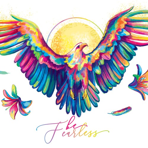 Colorful Eagle illustration