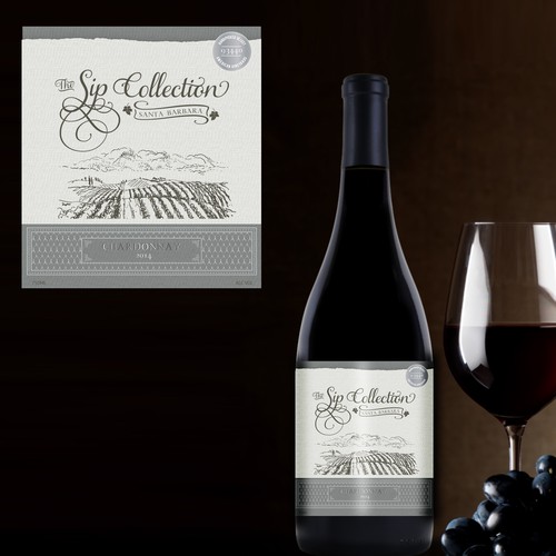 An elegant design for a $75 bottle of wine