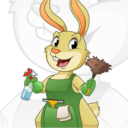 Mascot Design for Right Touch Residential Cleaning