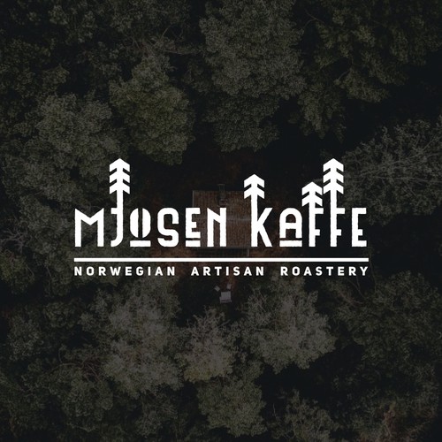 Logo concept for a norwegian roastery situated in a picturesque area close to the woods