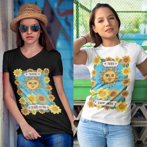 Tarot card t-shirt design