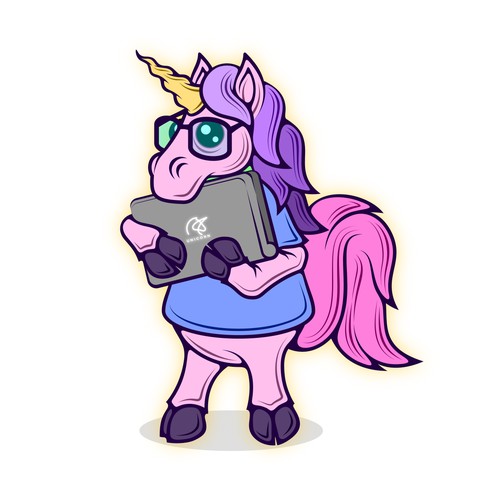 Unicorn Mascot Character
