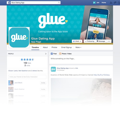 Glue's Facebook Cover