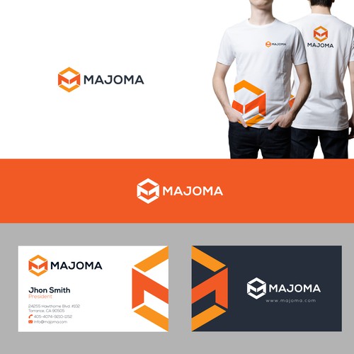 Iconic logo concept for majoma