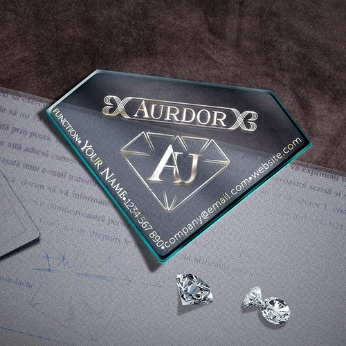 Business Card and Envelope Design for a Jewelry and Diamond seller. 