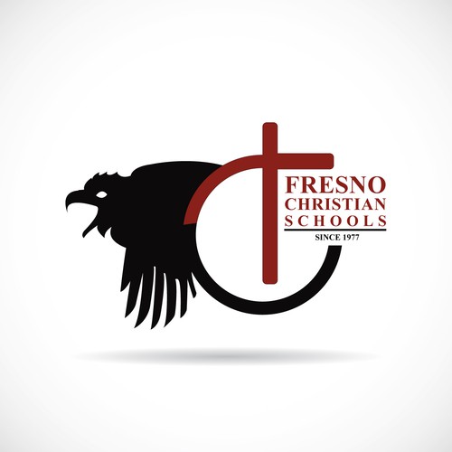 Revitalize school logo - integrated exsisting eagle
