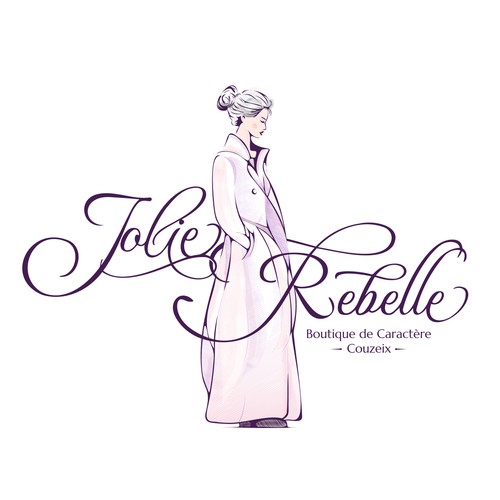Jolie Rebelle Logo: Boutique Chic and Elegant Branding