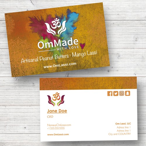 OmMade business cards