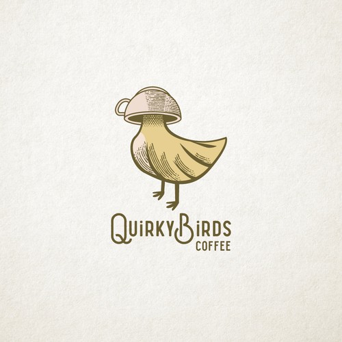 Logo for Quirky Birds Coffee