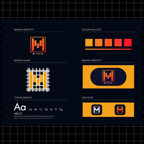 M-Track Logo For Brand identity