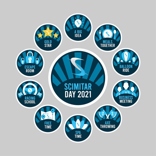 Badges Design for Scimitar Inc