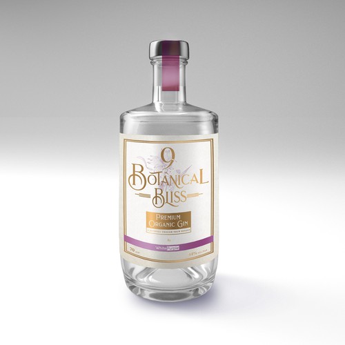 Premium Label Design For a Organic Gin
