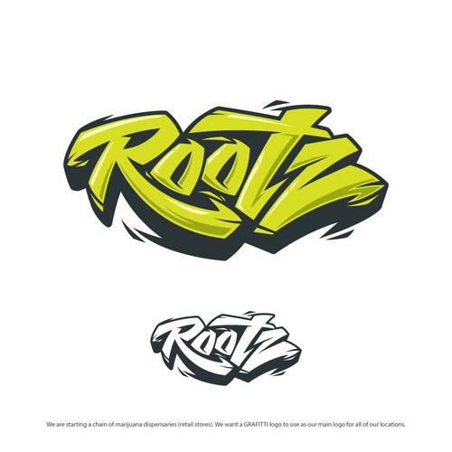 Rootz - GRAFFITI Marijuana Dispensary Logo Contest Entry