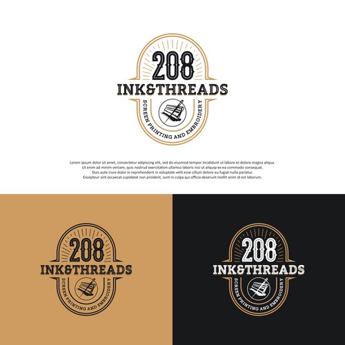 Logo for 208 INK & THREADS