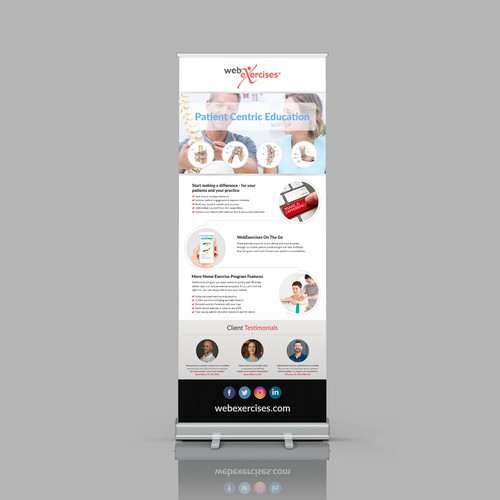 WebExercises Retractable Banner