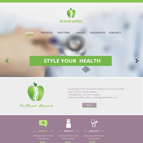 create medical center website