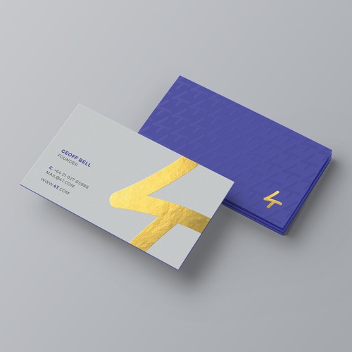 Elegant and gorgeous business card for 4t.