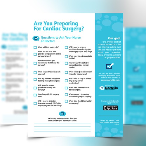 Design Patient-Centered Leaflet Template for Start-up