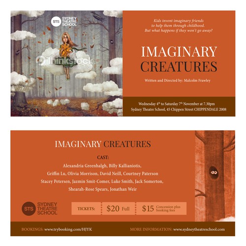Flyer for Imaginary Creatures 