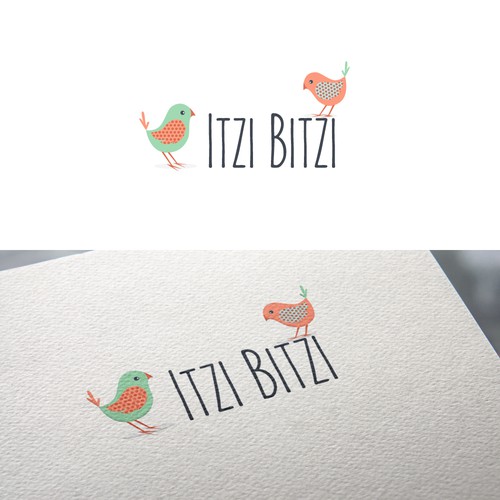 Design a youthful catchy logo for "Itzi Bitzi"